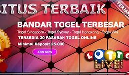 Situs Togel Terbesar Dan Terpercaya Di Dunia